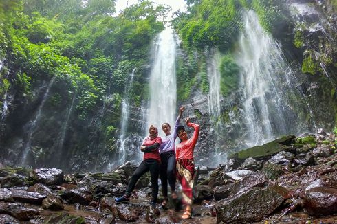 Punya Pengunjung Setia, Curug Lawe Benowo di Ungaran Tetap Ramai Kunjungan