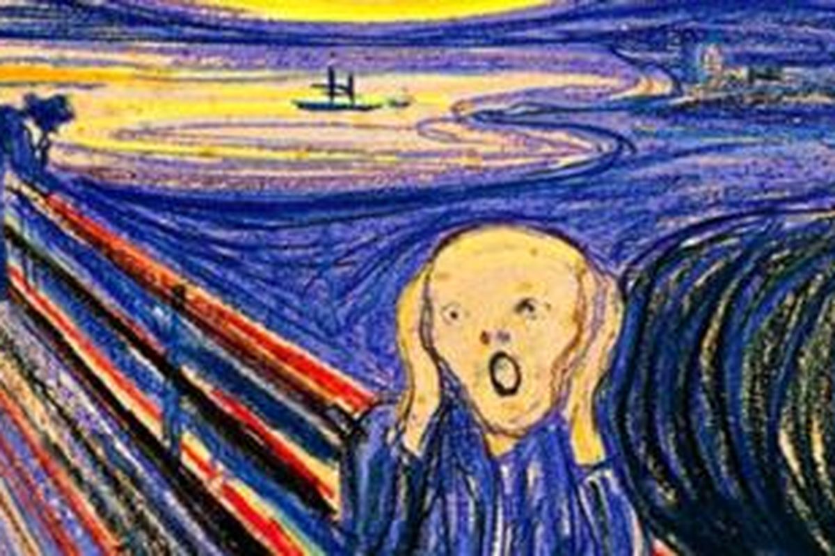 Lukisan "The Scream" karya Edvard Munch 