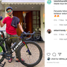 Gaya Raffi Ahmad Bersepeda Pakai Road Bike dari Look