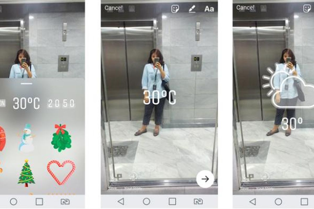 Instagram Stories sudah bisa sematkan stiker