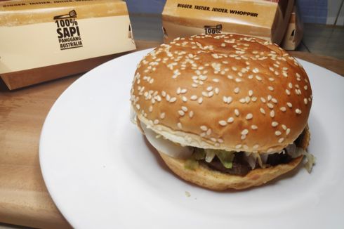 Mencoba Whopper Burger King Versi Baru, Diklaim 100 Persen Daging Sapi Panggang Australia