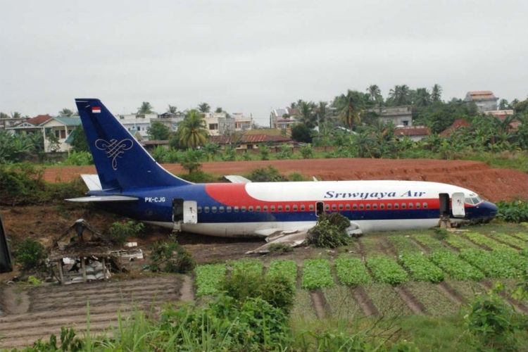 Sriwijaya Air tergelincir 27 Agustus 2008 di Jambi