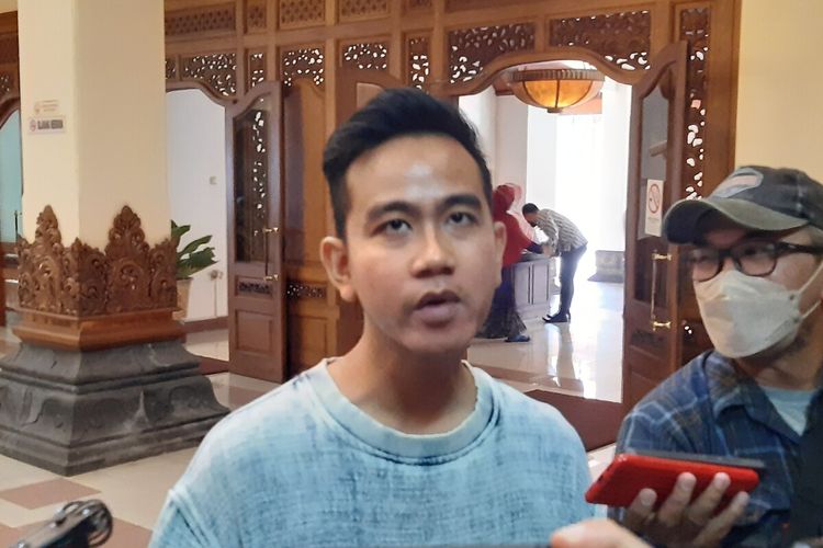 Wali Kota Solo Gibran Rakabuming Raka di Solo, Jawa Tengah, Jumat (10/2/2023).