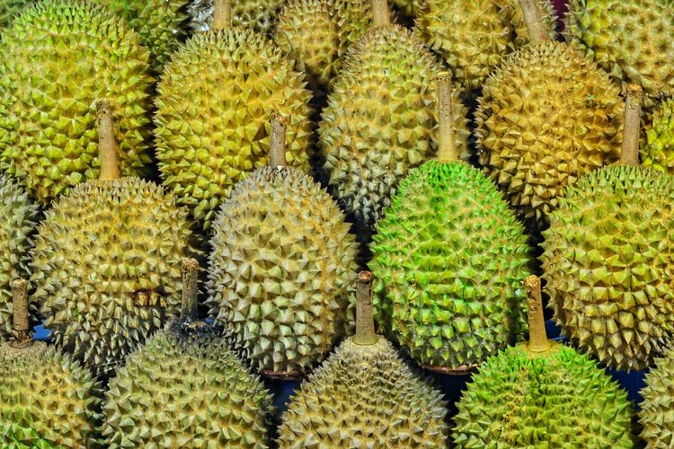 Ilustrasi buah durian di Thailand.