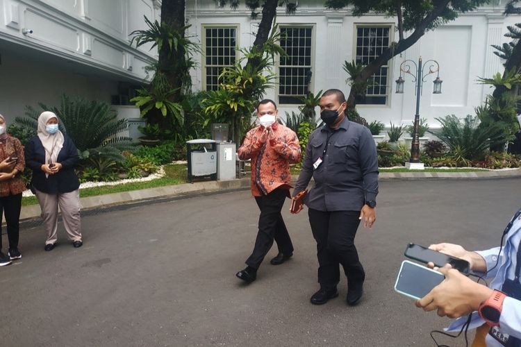 Ketua Komisi Pemberantasan Korupsi (KPK) Firli Bahuri di Kompleks Istana Kepresidenan, Selasa (11/10/2022).