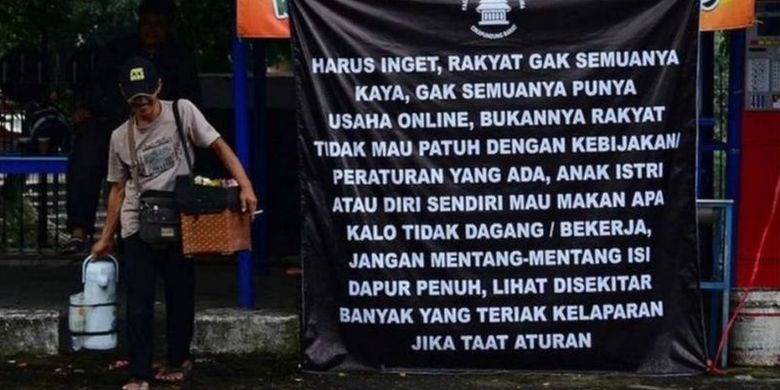 Sejumlah warga mengaku belum mendapatkan bantuan sosial.