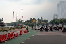 Ada Demo di Patung Kuda, Polisi Alihkan Arus Lalu Lintas di Jalan Medan Merdeka Barat