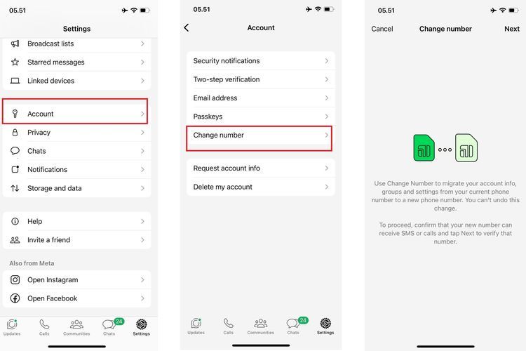 Ilustrasi cara memindahkan WhatsApp ke HP baru yang nomornya sudah tidak aktif.