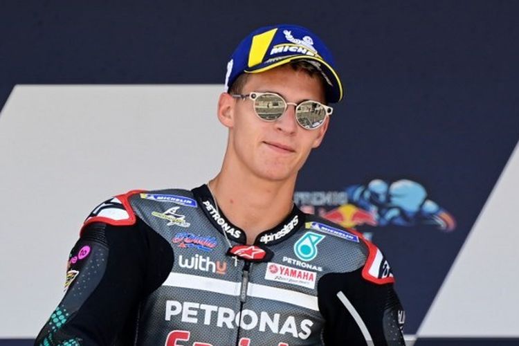 Pebalap Petronas Yamaha SRT, Fabio Quartararo, menjadi pemenang pada MotoGP Spanyol 2020.