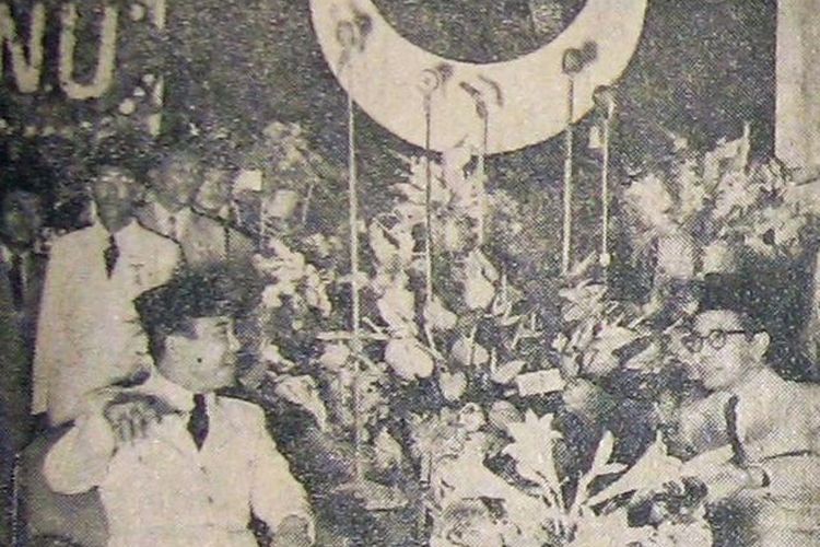 Soekarno pada Konvensi Suara Merdeka Masyumi pada 30 Desember 1945