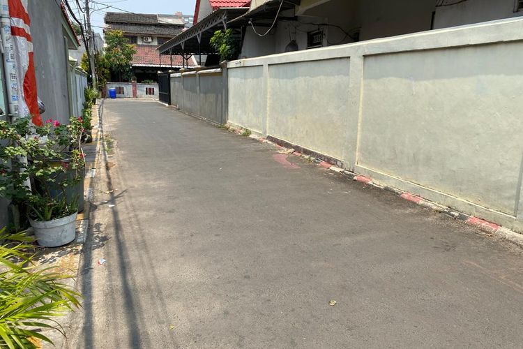Kawasan RT 07 RW 03, Duri Kosambi, Cengkareng, Jakarta Barat yang disebut menjadi lokasi rumah pria berinisial GR yang tewas ditembak di Bekasi. 