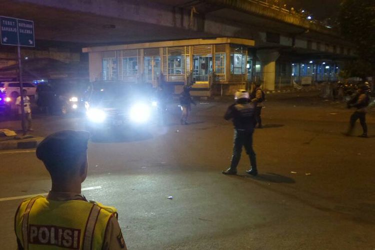 Ledakan di Kampung Melayu, Jakarta Timur, Rabu (24/5/2017).