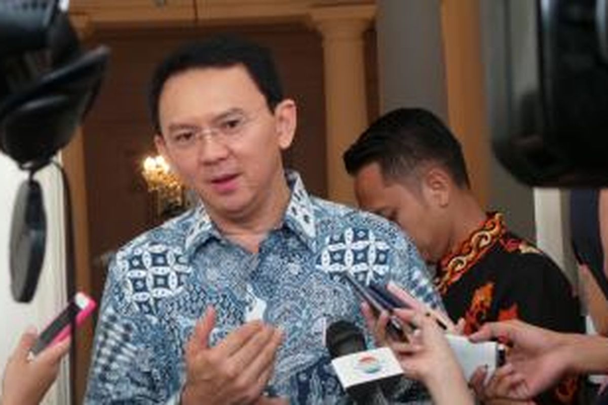 Gubernur DKI Jakarta Basuki Tjahaja Purnama di Balai Kota, Jumat (25/9/2015).