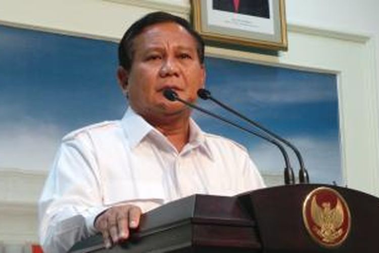 Bakal calon presiden Partai Gerindra, Prabowo Subianto.