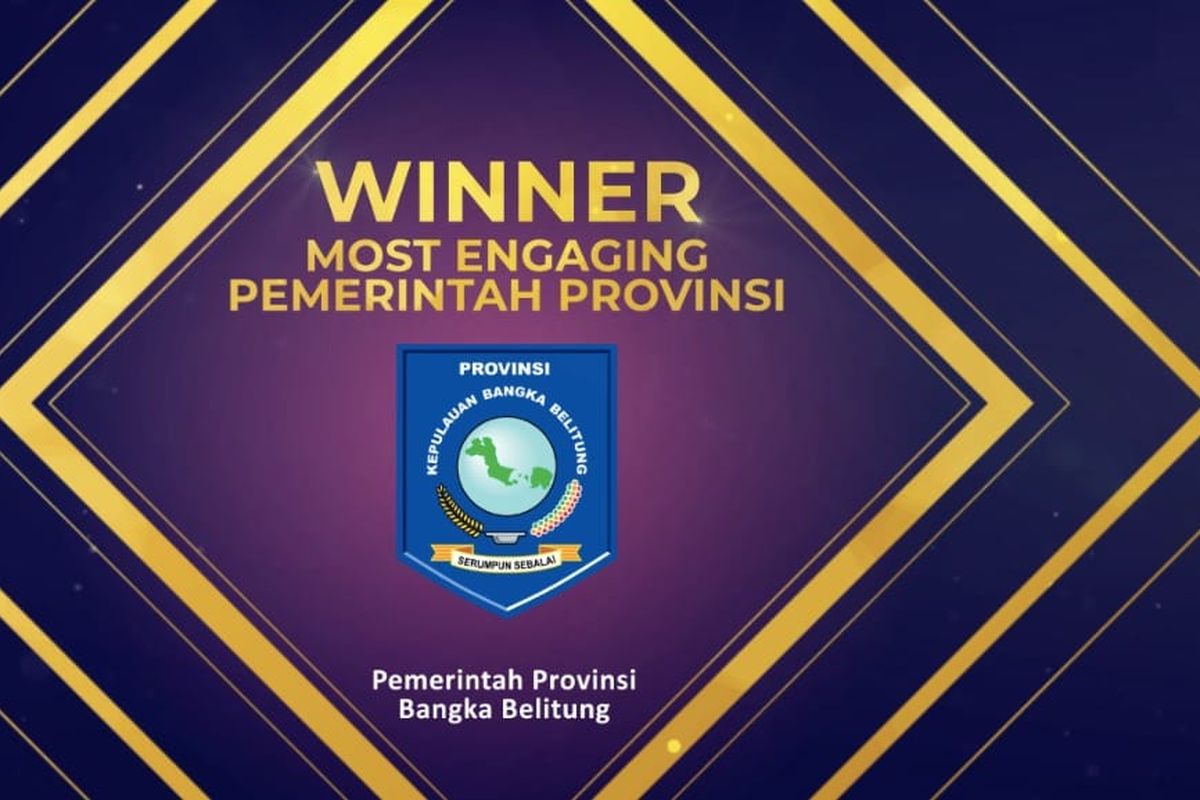 Pemprov Babel meraih engagement rate tertinggi dengan jumlah audience paling rendah sebanyak 19.277. Hal ini membuktikan kinerja Pemprov Babel dalam membagikan informasi secara efektif kepada masyarakat.