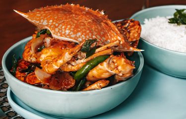 Ilustrasi kepiting, jenis sefaood untuk penderita diabetes.
