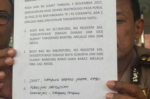 Tim DVI Kembali Identifikasi 2 Jenazah Korban Ledakan Pabrik Mercon