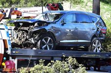 US golfer Tiger Woods in Hospital After Car Crash