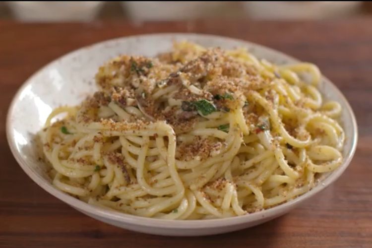 Resep Spaghetti with Garlic, Chili, & Anchovy’ ala kapal pesiar Holland America