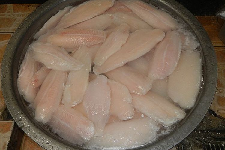 Ilustrasi daging ikan dori. 