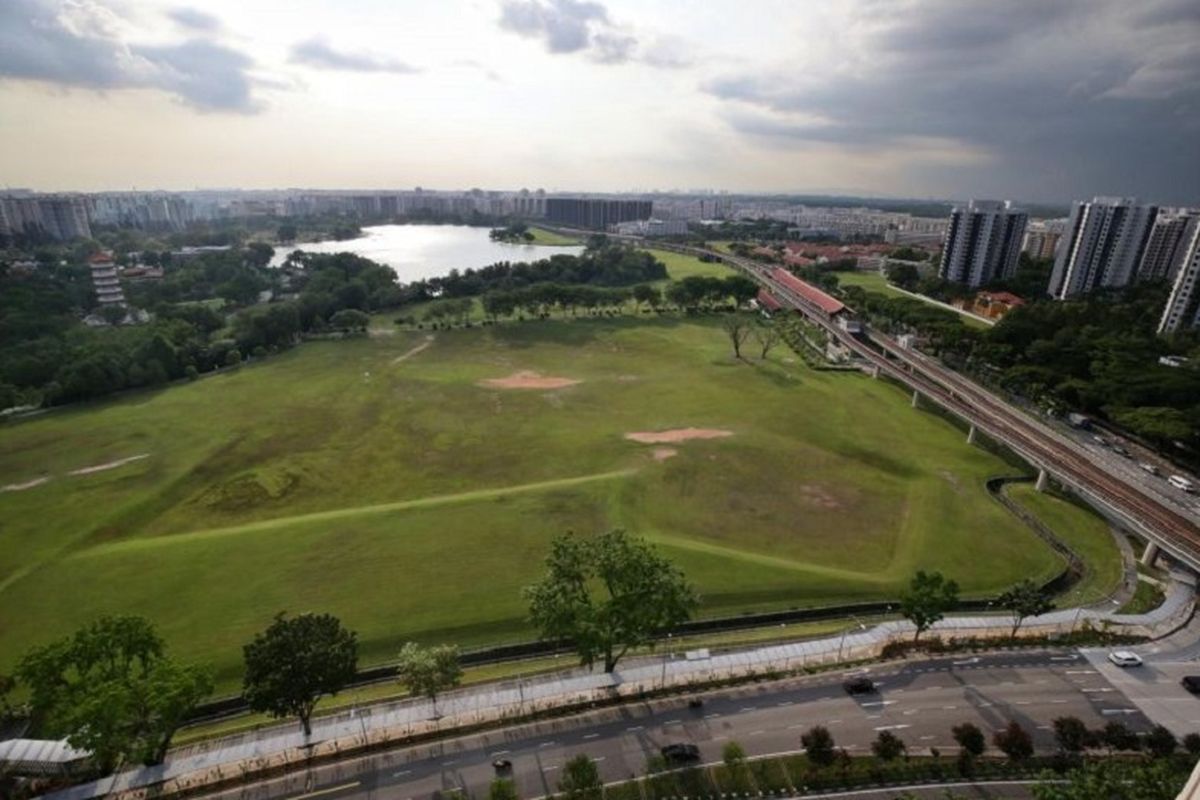 Lahan di Jurong Lake District yang akan dikembangkan menjadi kawasan wisata terintegrasi.