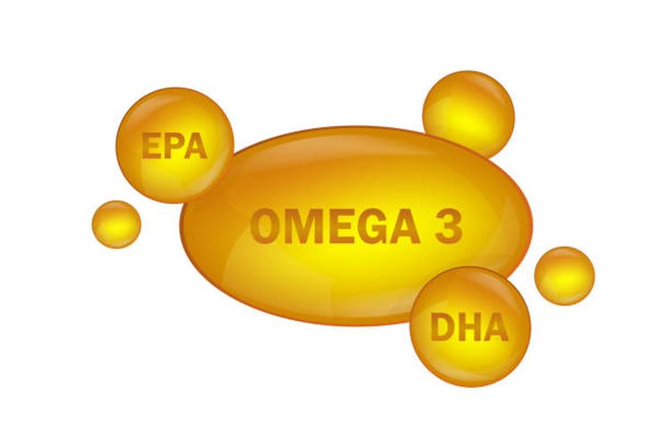 Ilustrasi jenis-jenis asam lemak omega 3.