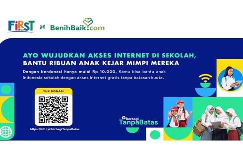 Hadirkan Program #BerbagiTanpaBatas, First Media Galang Dana untuk Penuhi Kebutuhan Jaringan Internet di Sekolah