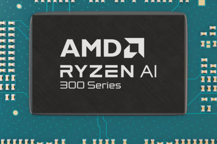 Ilustrasi chip AMD Ryzen AI 300 Series.