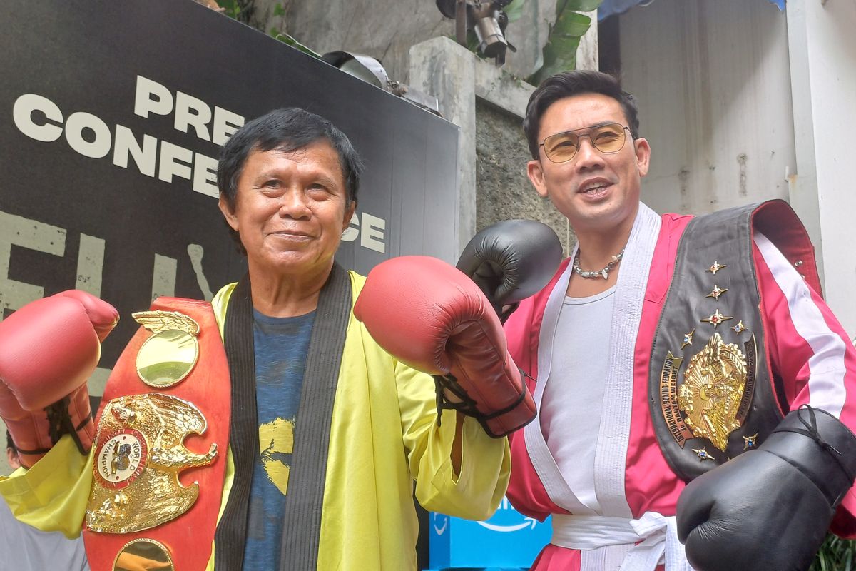 Denny Sumargo dan Ellyas Pical di Duren Tiga, Jakarta Selatan, Senin (12/3/2024).