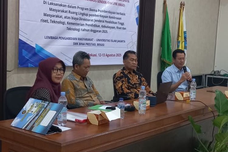 Universitas Islam Jakarta berkolaborasi dengan SMK Bina Prestasi di Kabupaten Bekasi menjalankan program inovasi Bernama ANTI KESEL (Pusat Informasi Pencegahan dan Penanganan Anti Kekerasan Seksual).
