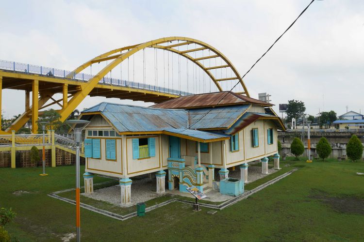 Rumah singgah Sultan Siak di Pekanbaru, Riau, Jumat (9/3/2018).