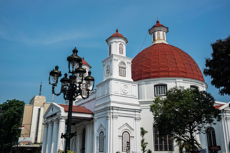 Gereja Immanuel di Semarang, Jawa Tengah.