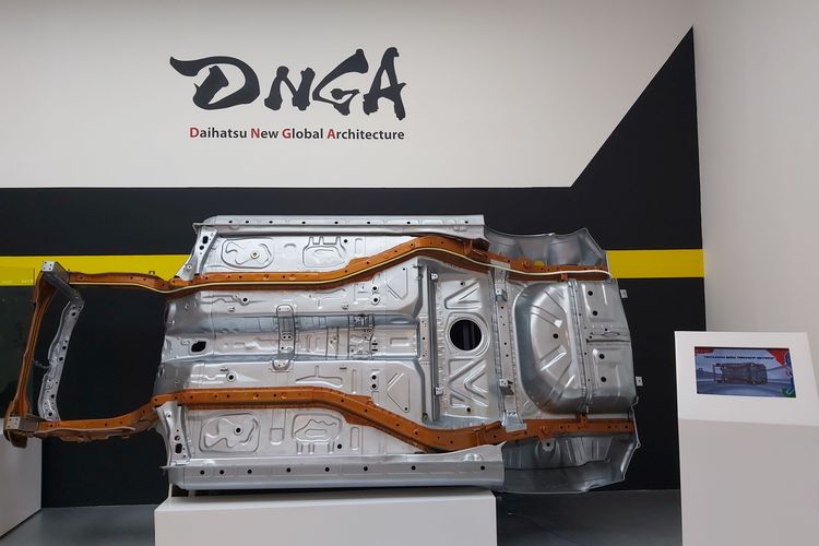 Di ajang GIIAS 2023 menampilkan sasis DNGA (Daihatsu New Global Architecture)