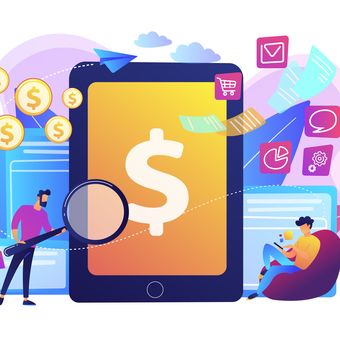 Ilustrasi pinjaman online, pinjol, pinjaman daring. 