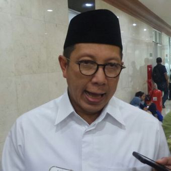 Menteri Agama Lukman Hakim Saifuddin di Kompleks Parlemen, Senayan, Jakarta, Kamis (13/7/2017).