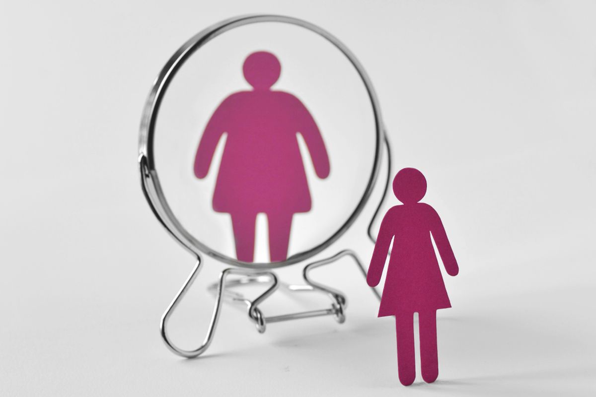 ilustrasi Body Dysmorphic Disorder atau gangguan dismorfik tubuh