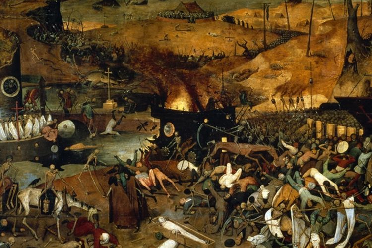 Ilustrasi peristiwa Black Death, salah satu faktor pendorong lahirnya Renaissance di Eropa.