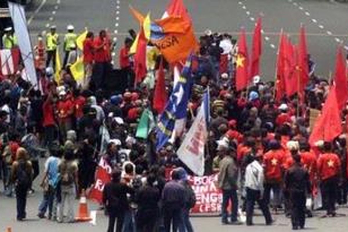 Ilustrasi unjuk rasa