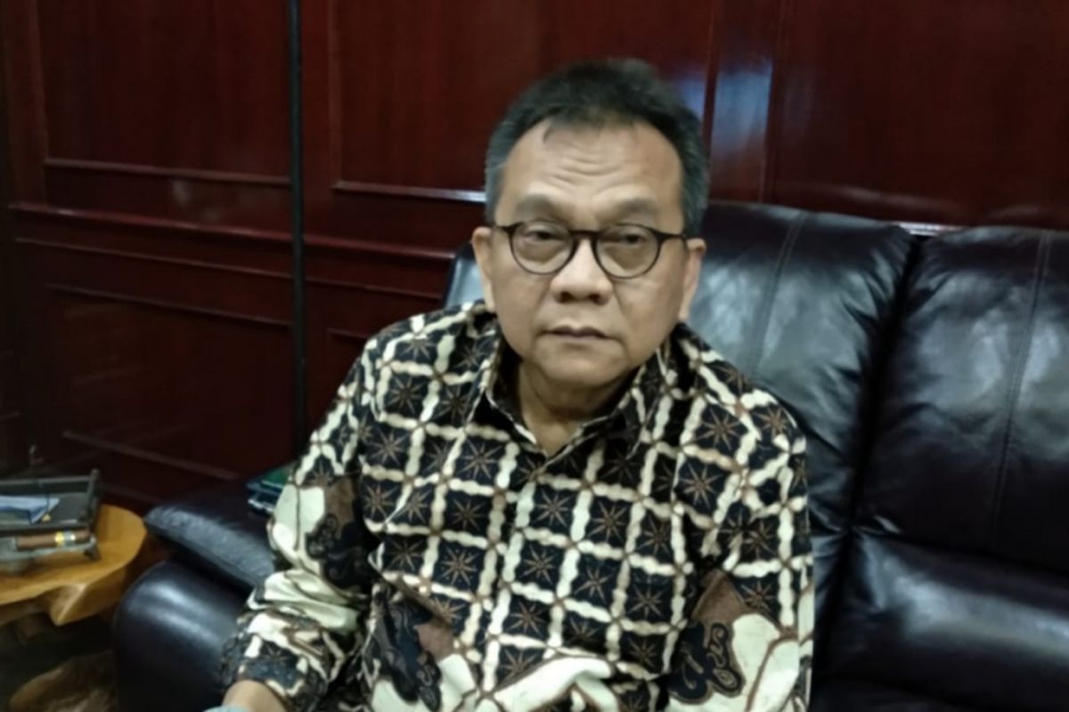 Ketua DPD Partai Gerindra DKI Jakarta Mohamad Taufik di Gedung DPRD DKI Jakarta, Jalan Kebon Sirih, Jakarta Pusat, Senin (18/2/2019).