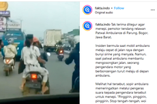 Video Pengendara Motor Tak Mau Beri Lewat Ambulans