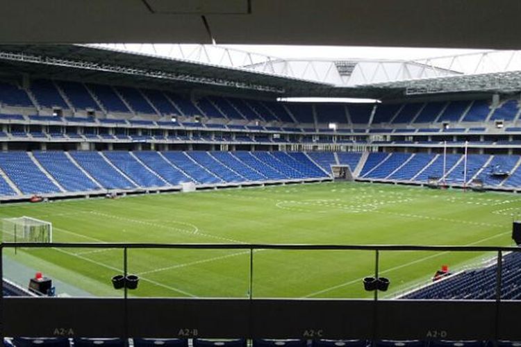 Stadion Suita bakal menjadi kandang baru Gamba Osaka musim depan. Foto diambil dari sisi tenggara Stadion, Minggu (6/12/2015).