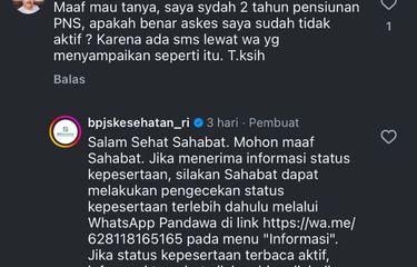 Cara mengecek status bpjs kesehatan aktif atau tidak