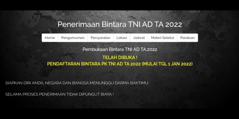 pendaftaran tni ad 2022 gelombang 2