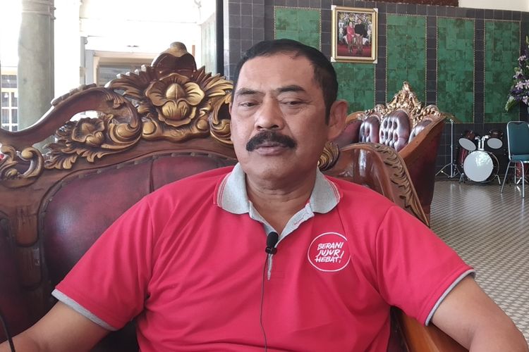 Wali Kota Surakarta yang juga Ketua DPC PDIP, FX Hadi Rudyatmo di Solo, Jawa Tengah, Minggu (29/9/2019).
