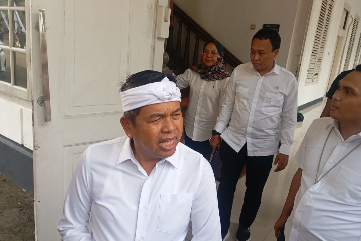 Gubernur Jawa Barat Dedi Mulyadi saat ditemui di Bale Pakuan, Kota Bogor, Rabu (24/9/2025).