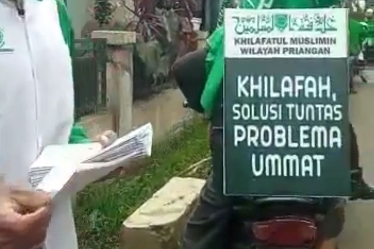 Tangkapan layar video viral Khilafatul Muslimin.