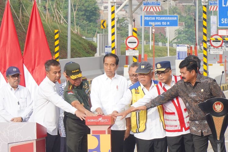 Presiden RI Joko Widodo meresmikan Tol Pamulang-Cinere