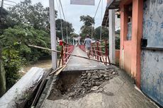 Ujungnya Ambles, Jembatan Kampung Lebak Kantin Bogor Ditutup untuk Kendaraan