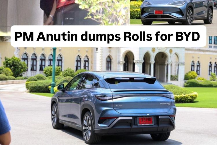PM Thailand Tinggalkan Rolls-Royce, Beralih ke Mobil Listrik BYD di Tengah Lonjakan Harga Minyak Global