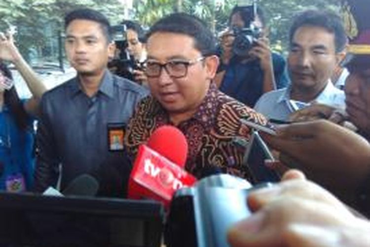 Wakil Ketua DPR RI Fadli Zon di Gedung KPK, Jakarta, Senin (12/10/2015).
